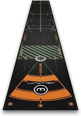 Wellputt 760270180327 - Golf Putting Training Mat 4m/13ft Classic Black