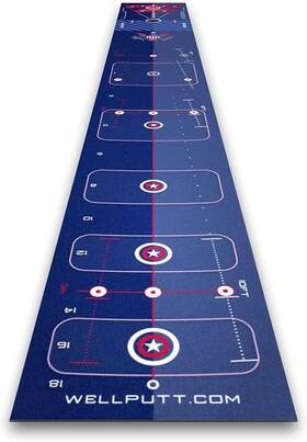 Wmat-4musa Wellputt 13ft Golf Putting Training Mat - Special Edition Stars And Stripes