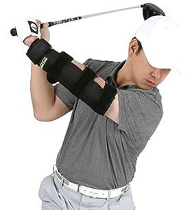 Kweb16001 Wellstream Golf Weighted Elbow Brace Shoulder Turn And Straight Arm Swing Trainer Excellent
