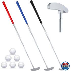 B0cf5n48nd Wettarn 3 Sets Two-way Golf Putters For Men Women Kids With 6 Practice Balls