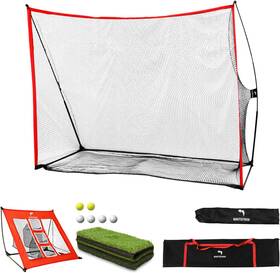 Whitefang Golf4-1 Golf Net Bundle Practice 10x7 Feet With Chipping Nets Hitting