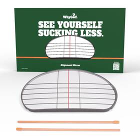 Whygolf 850046721175 Alignment Mirror With 2 Rods Portable Golf Training Aid For Swing