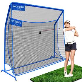 Wicttisposi 975028481244 Golf Net With Extra Striking 7x7ft Heavy Duty Hitting Practice