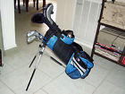 7pec Woods Putter 7pec. 3 Bag 2 Set Golf 45-31 Us Used Kids Irons Blue Ul