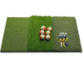 Wosofe 760635039041 Golf Mat Chipping Hitting 25 Inch X16 3in1 Foldable - Practice Turf Backyard Or