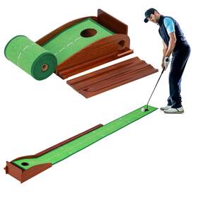 Gpm-1h Xdrivemax Putting Green Indoor 1/2 Hole Non-slip Golf Mat Practice With No-jam