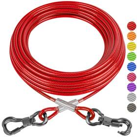 B0cb8429xs Xiaz 50ft Tie Out Cable For Dogs Dog Leads Yard Heavy Duty Pet Large