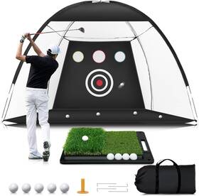 Xingtaibeilingertongwanjuyouxiangongsi 744759233486 Golf Net 10x7ft Hitting Practice For Backyard Driving Chipping Swing T