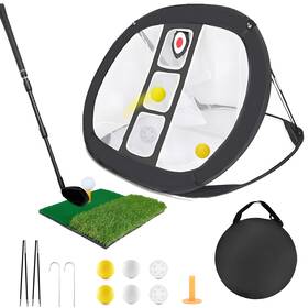 Y-nut 794969087706 Golf Pong Chipping Net With Adjustable Pitching Wedge&mat - Practice