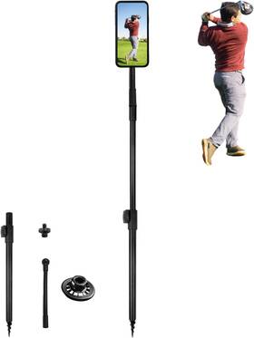 Ph02 Yki Golf Swing Analyzer Phone Holder Magnetic Monopod Stick Selfi