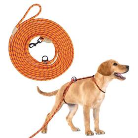 B0d821khkk Yokum Gear 30ft Dog Check Cord - Anti-pull Training Lead For Walking