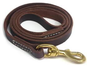 B01eqv424i Yoogao Pet Genuine Leather Dog Training Leash 4ft 6ft Length 3/5 Inch Width Medi