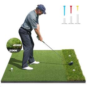 Yd1512 Ywitio Premium Dual-turf Golf Mat 5x4ft Thickened For Backyard Driving Range Indoor