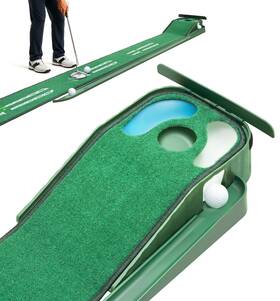 B-pgm01 Zcoorey Putting Green Indoor - Golf Mat With Realistic Speed Dual Hazar