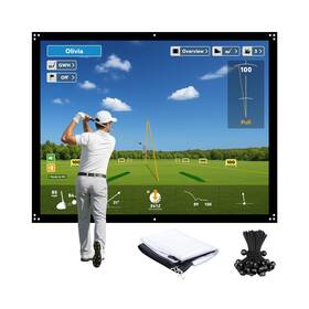 Zf20-a Zealfeel 9x7ft Golf Simulator Impact Screen For Training 14 Gromment Holes Durable Pr Zf20-a Zealfeel 9x7ft Golf Simulator Impact Screen For Training 14 Gromment Holes Durable Pr