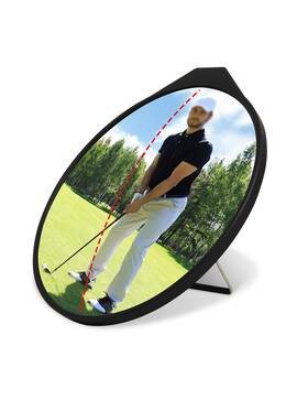 Zlxhdl78nusatf0w Zlxhdl Golf Practice Mirror 360-degrees Putting Convex Wide Angle Tra
