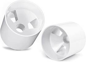 Zly 728872610119 2pcs Golf Hole Cup Abs Ivory White Plastic Green