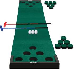 Zpinc 313093244269 Golf Pong Putting Indoor Outdoor Game Mat With Carry Bag Putters Balls