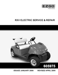 Service Manual For Ezgo Rxv Electric Golf Cart. Fixed Price $147.95.