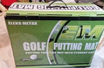 Indoor Golf Putting With Automatic Return, Balls, Solid Wood Base. Fixed Price $29.00.