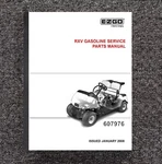 Service Parts Manual Fits 2008 2009 Ezgo Rxv Golf Cart Electric Printed 7975. Fixed Price $21.23.