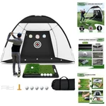 10X7FT Golf Hitting Net Practice Set - Backyard Driving Swing Training Chipping. Fixed Price $71.99.