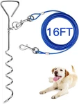 Evilplandog Tie Cable Stake, 16FT Outside Leash&chain For.... Fixed Price $17.39.