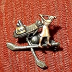 Women Golfer Club Swing Brooch/pin Vintage. Fixed Price $25.99.