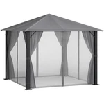 10X10 Backyard Gazebo With Mesh Panels & Ventilated Roof. Fixed Price $464.35.
