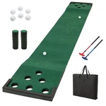 Tangkula 11 Ft Golf Putting Game Set, Indoor Outdoor Green Mat With 2 Ad. Fixed Price $298.32.