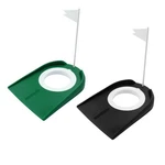2 Pack Practice Golf Putting Cup Hole With Flag Ideal Training Aids For Indoo.... Fixed Price $14.31.