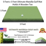 5' X Golf Chipping Driving Range Tee Line Practice Mat - Holds Wooden. Fixed Price $301.16.