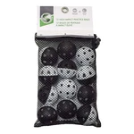 New Jef World Of Golf 12 Two-toned Alignment Practice Balls White & Black. Fixed Price $12.99.