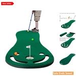 Indoor Outdoor Mini Golf Putting Green Mat Set With Adjustable Putter For Kid.... Fixed Price $96.95.