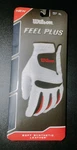Wilson Feel Plus Men's Left Xl Golf Glove Soft Synthetic Leather White Black Red. Fixed Price $15.00.