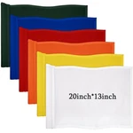 Nuenen 6 Pieces Large Golf Flags With Tube Inserted 20 X 13 Inch Multicolor. Fixed Price $52.99.