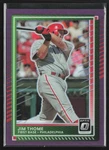 Jim Thome 2025 Donruss Optic Purple Prizm /49 #31 Philadelphia Phillies. Fixed Price $12.25.
