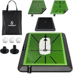 Golf Hitting Mat & Divot Board - Premium Practice Swing Training Aid W/int. Fixed Price $125.99.