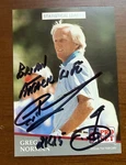 Greg Norman Leader Signed 1991 Pro Set Golf Autograph. Fixed Price $14.99.