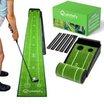 Wrinkle-free Golf Mat With Auto Ball Return Non-slip Surface & Alignment Marki. Fixed Price $195.04.