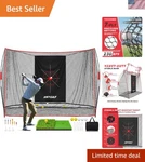 Pro Golf Net, 10X7FT Heavy Duty Practice With Mat, Outdoor Indoor Hi.... Fixed Price $170.48.