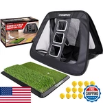 Champkey Double -sided Golf Chipping Net Mat And 12 Foam Balls Professional. Fixed Price $77.31.