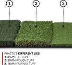 Rukket Golf Mat Attack Tri-turf Practice 25"X16" Driving Chipping In/outdoor. Fixed Price $34.95.