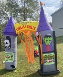 Halloween Inflatable Gemmy 9 Archway Spare Ribs Castle Thrills And Chills. Fixed Price $56.27.