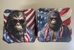 Big Foot American Flag Regulation Size Cornhole Pro Bags Stick Slide Set Of 8. Fixed Price $68.00.