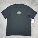 Georgia Bulldogs Shirt Mens Large Black Nike Dri-fit Uga Tee Pe Team Issue. Fixed Price $44.94.