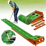 Indoor Golf Putting Mat W Return Mini Practice Green 2 Balls Training. Fixed Price $57.99.