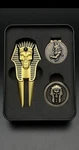 Skull Mummy Golfing Divot Tool Combo Set. Ball Markers + Magnetic Hat Clip. Fixed Price $24.95.