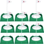 9 Pack Golf Putting Cup And Flag Plastic Hole Training Aids Put.... Fixed Price $42.89.