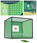 10FTX10FT Golf Practice Net Cage Metal Frame Hitting Kit Training Simulators. Fixed Price $266.99.